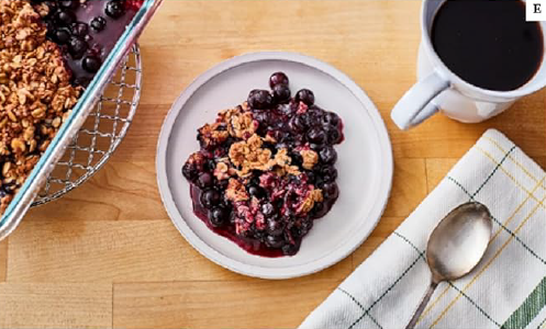Blueberry crisp