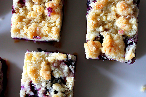 Blueberry crumb bars
