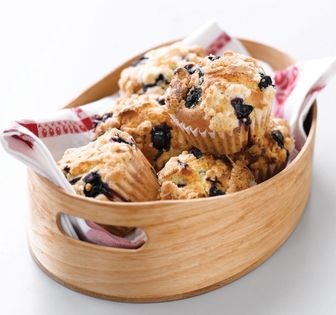 Blueberry crumble muffins