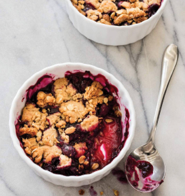Blueberry crumbles