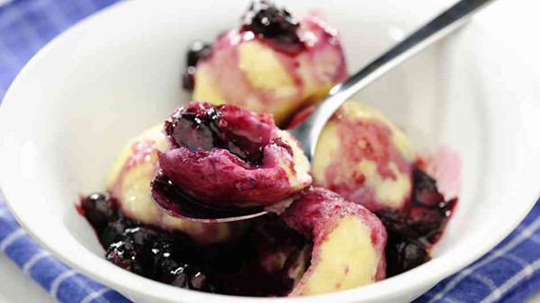 Blueberry dumplings