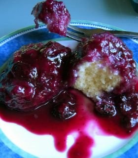 Blueberry dumplings