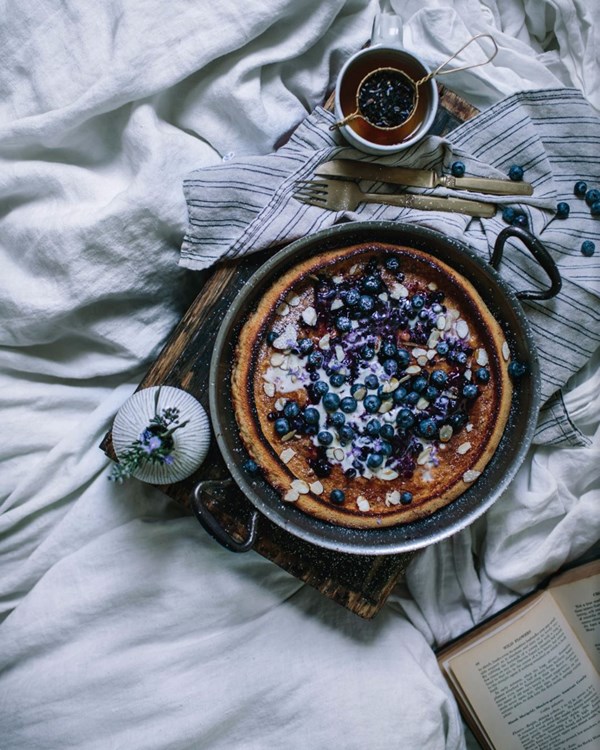 Blueberry Dutch baby