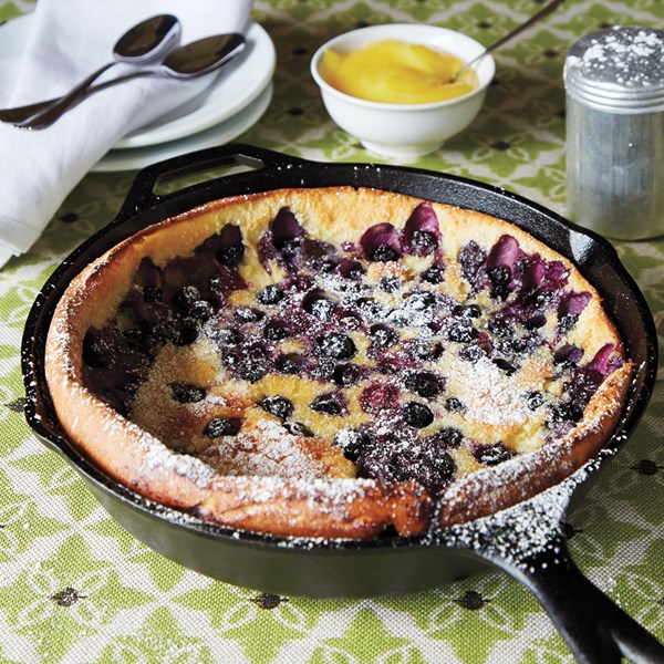 Blueberry Dutch baby with lemon curd [Sweet Laurette Café & Bistro]