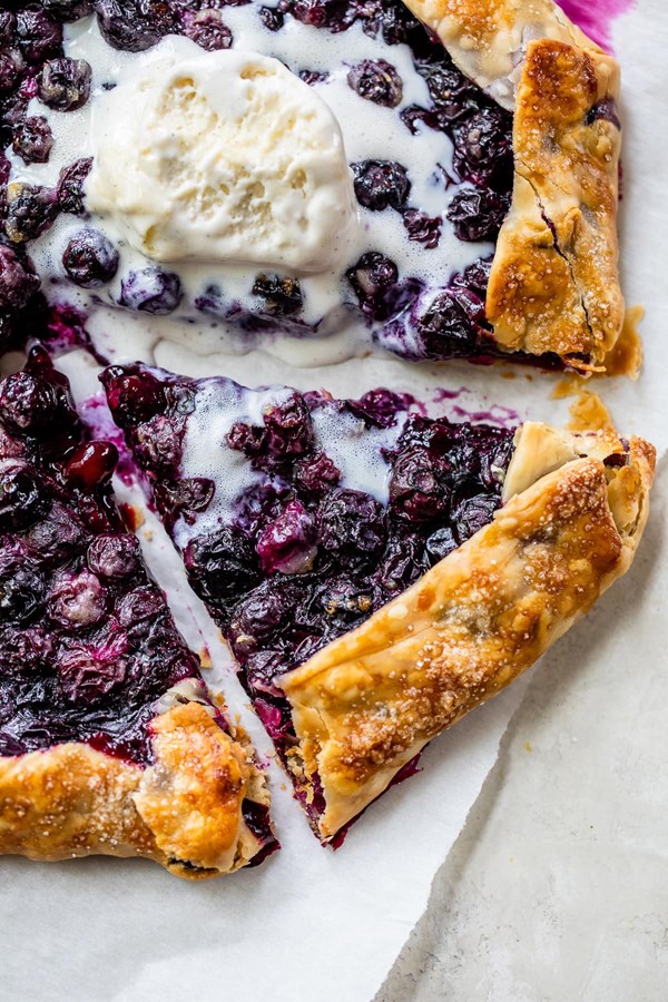 Blueberry galette