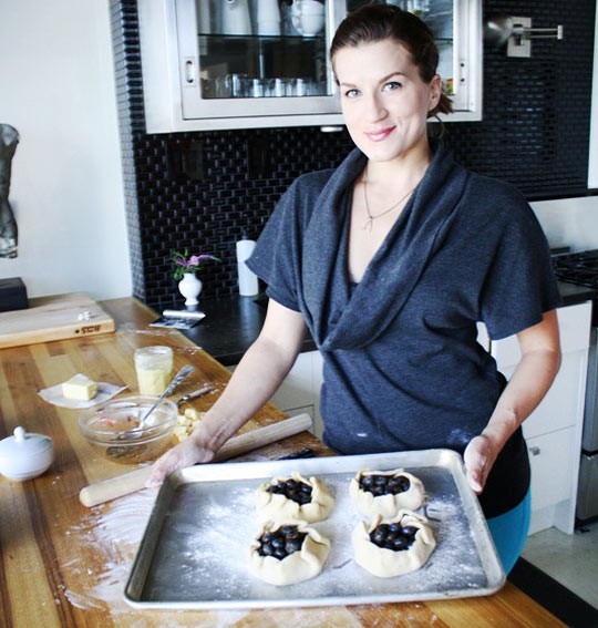 Blueberry galettes