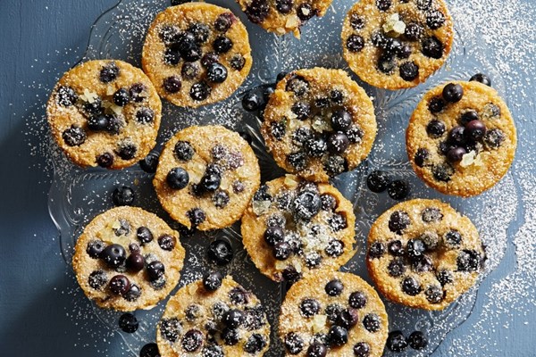 Blueberry-ginger mini clafoutis
