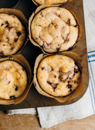 Blueberry-ginger muffins