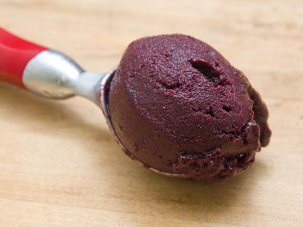 Blueberry ginger sorbet