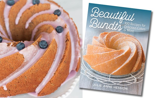 Blueberry-glazed maple walnut bundt