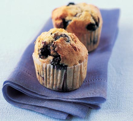 Blueberry goat cheese muffins