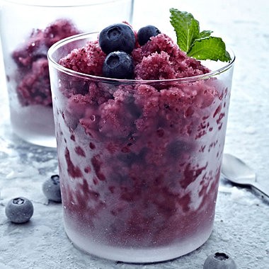 Blueberry granita