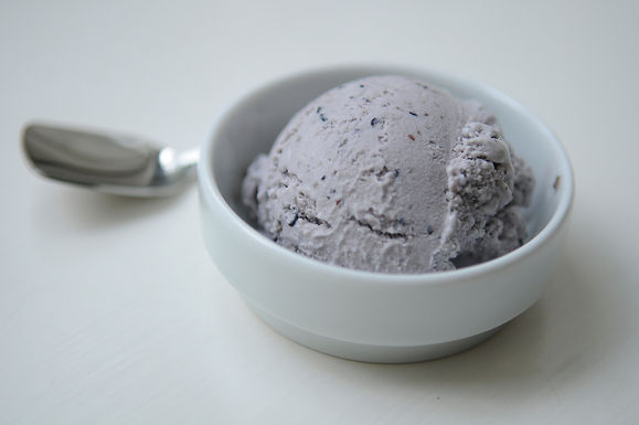 Blueberry ice cream