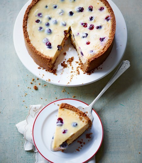 Blueberry Key lime pie