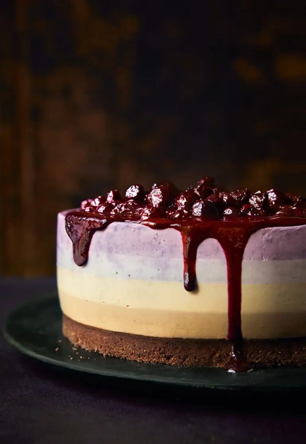 Blueberry latte cheesecake 