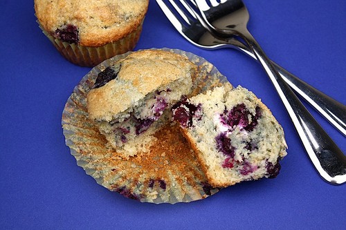 Blueberry lemon cream cheese muffins
