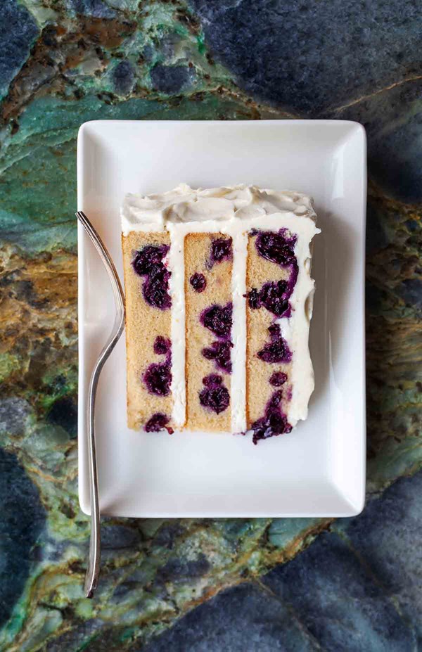 Blueberry-lemon layer cake