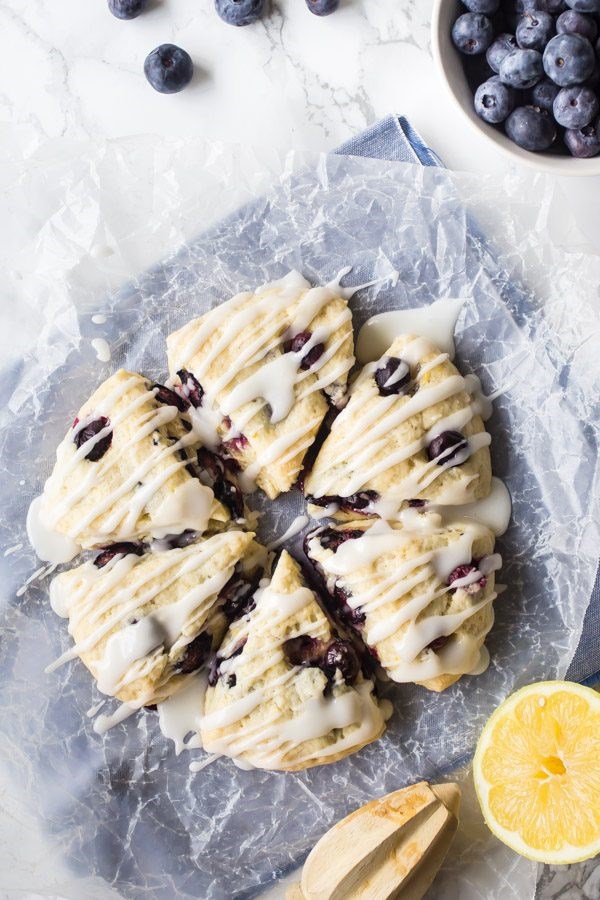 Blueberry lemon scones