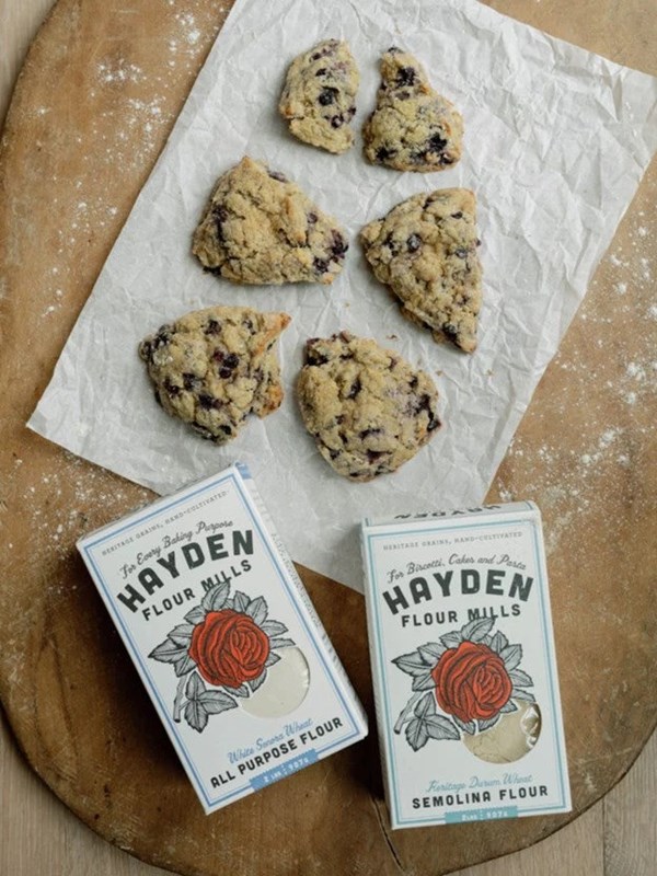 Blueberry lemon sourdough discard scones