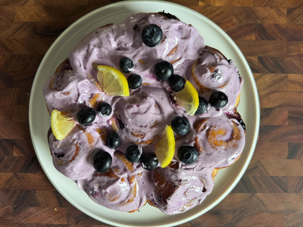 Blueberry lemon sweet rolls