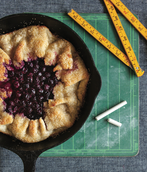 Blueberry lemon verbena galette