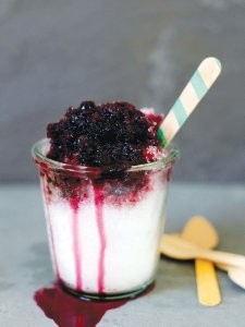 Blueberry lemonade snow cones
