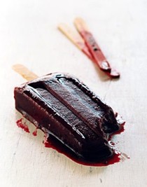 Blueberry-lime ice pops