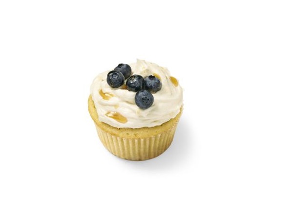Blueberry-maple cupcakes