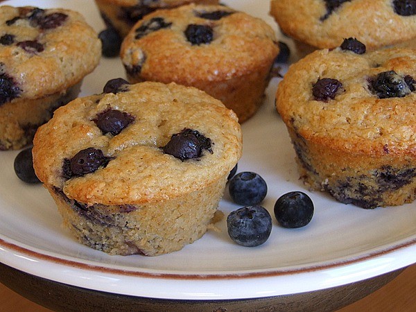 Blueberry-maple muffins