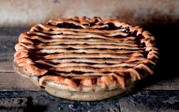 Blueberry maple pie