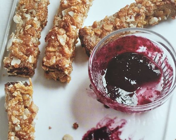 Blueberry maple sauce