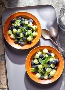 Blueberry melon salsa