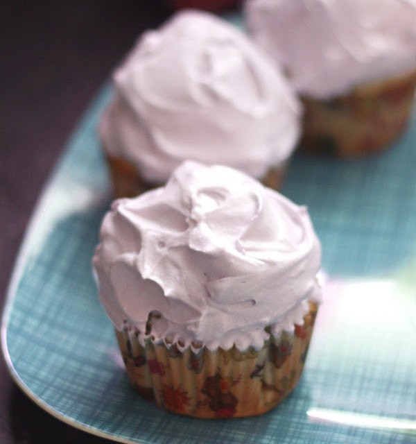 Blueberry mint cupcakes