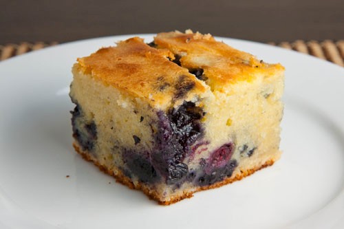Blueberry mochi cake