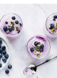 Blueberry mousse