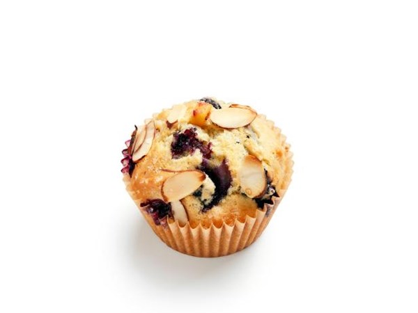 Blueberry-nectarine muffins