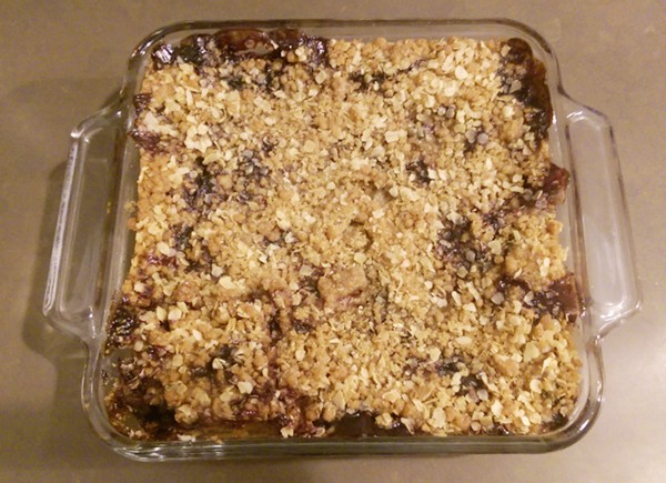 Blueberry-oat breakfast cake
