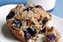 Blueberry-oatmeal muffins