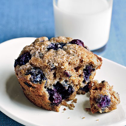Blueberry oatmeal muffins