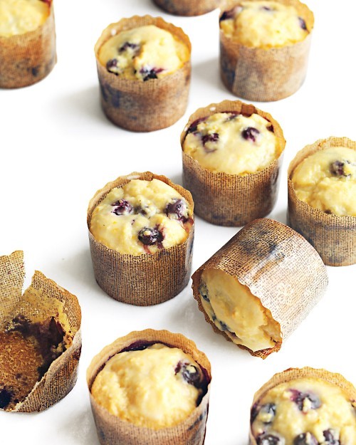 Blueberry-orange cornmeal muffins