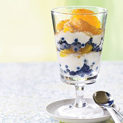 Blueberry-orange parfaits