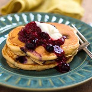 Blueberry pancakes