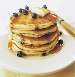 Blueberry pancakes