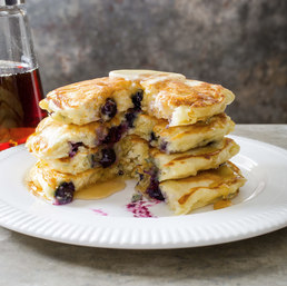 Blueberry pancakes