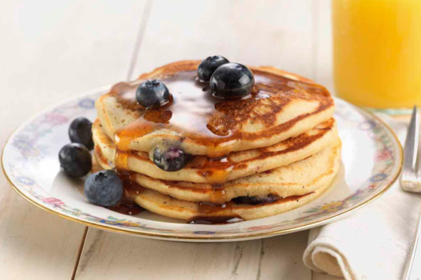 Blueberry pancakes