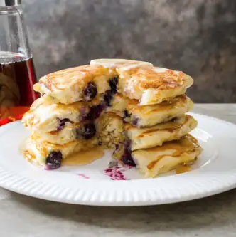 Blueberry pancakes