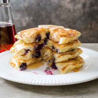 Blueberry pancakes