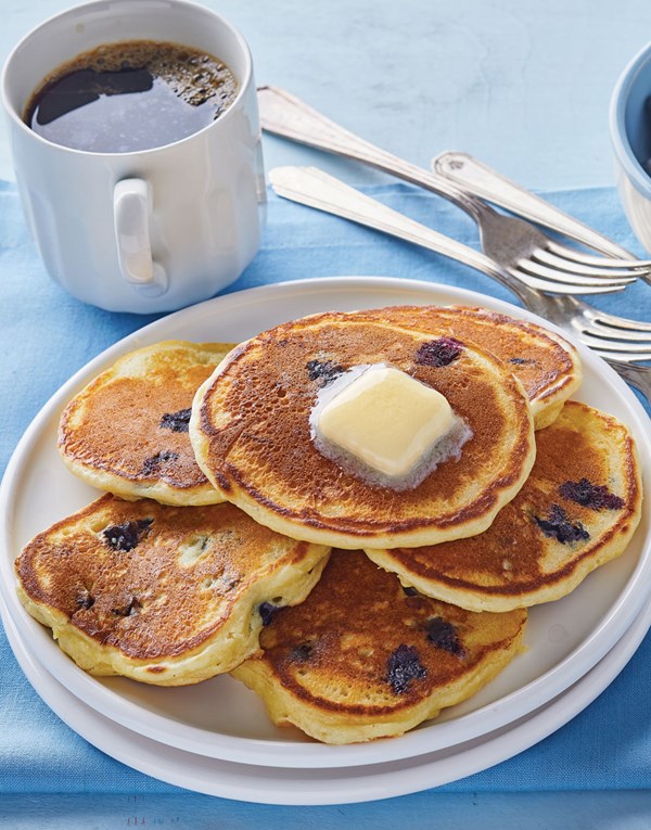 Blueberry pancakes