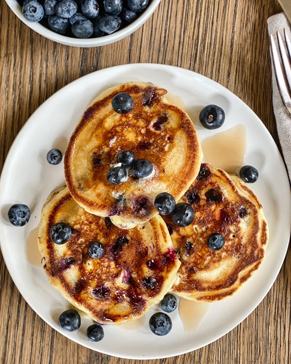 Blueberry pancakes