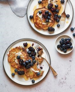 Blueberry pancakes